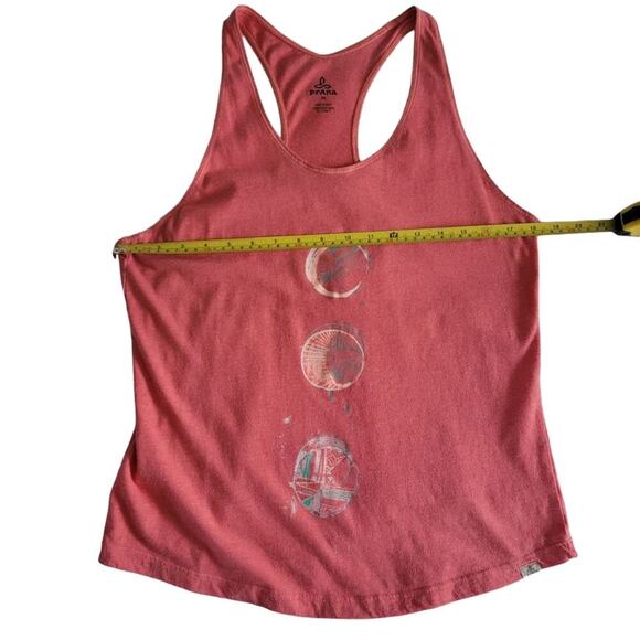PrAna Graphic Moon Tank Yoga Racer Back Lightweight Jersey Cotton Size M - Picture 8 of 9